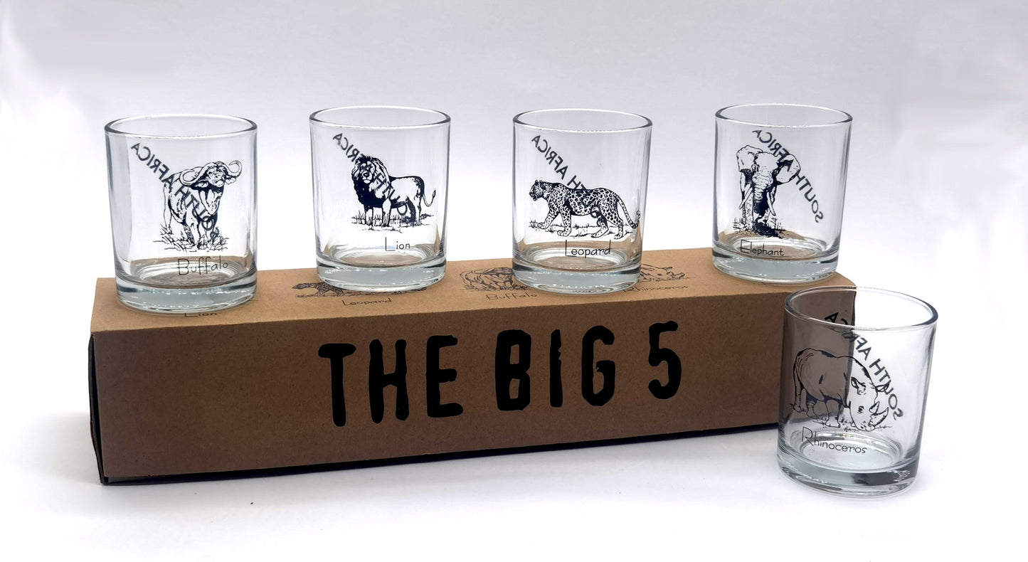 The Big 5 SA Straight Sided Whisky Clear Set (B5-SW SET[C])