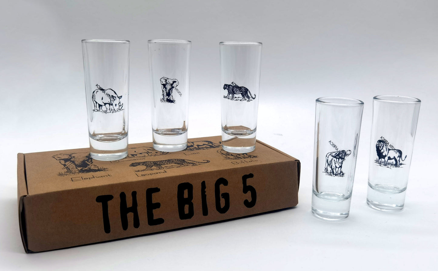 The Big 5 Tequila Double Shot Clear Set (B5-TDS SET[C])