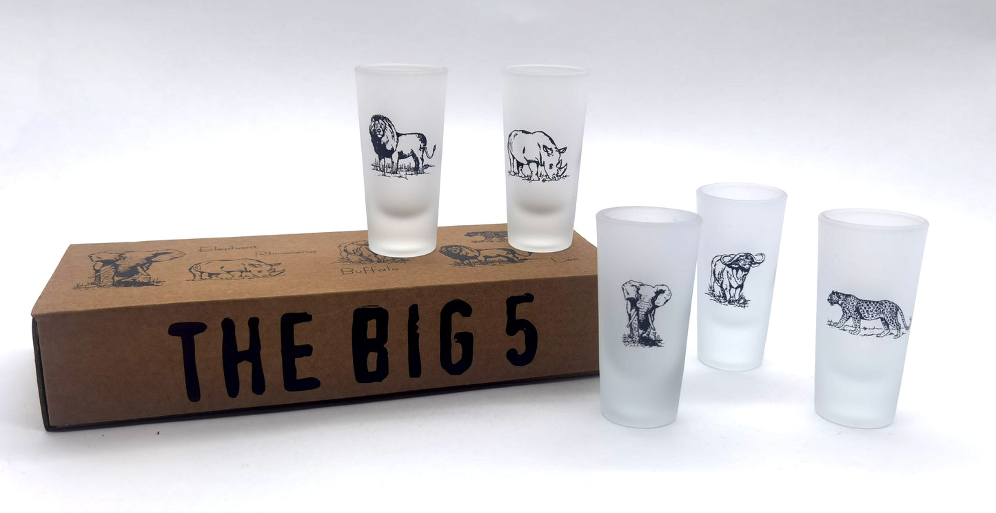 The Big 5 Tequila Single Shot Frosted Set (B5-TSS SET[F])