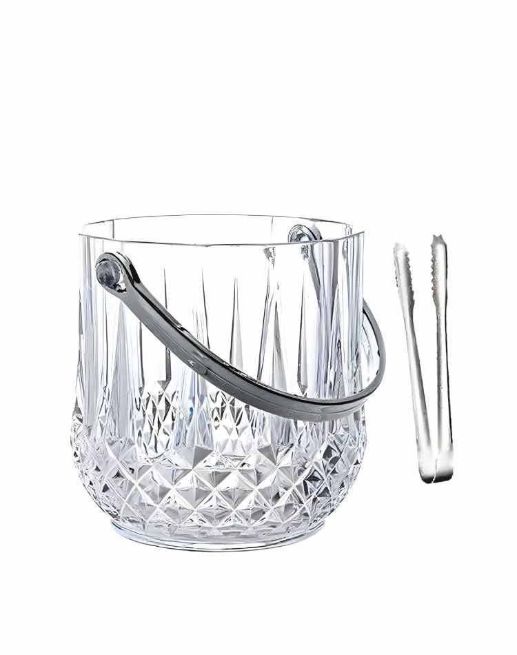 Ice Bucket Long Champ with Tongs & Handles (ICE004.1)